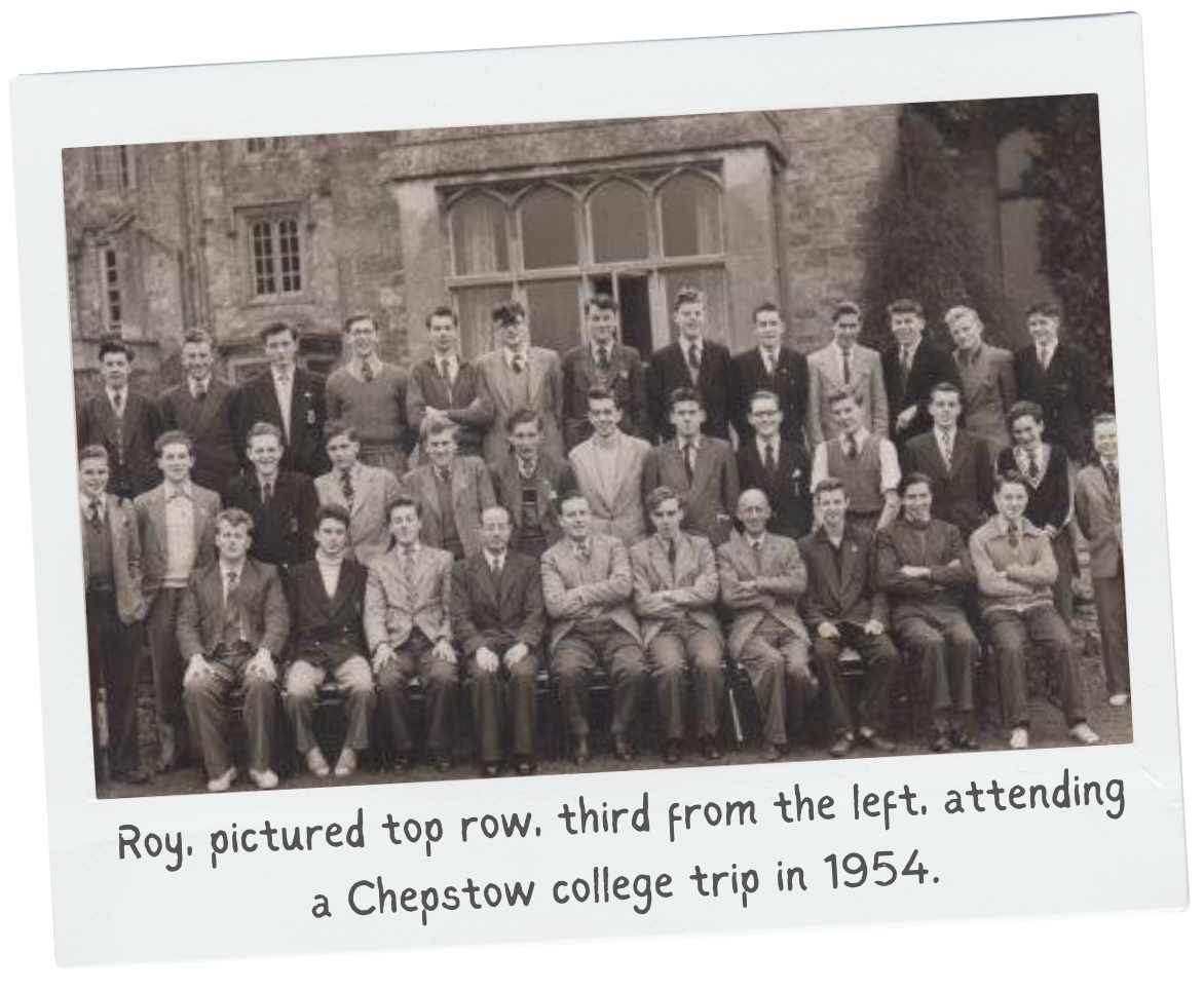 Picture of Roy at Cheapstow college trip